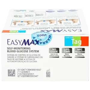 Combo 3 hộp que thử đường huyết Easy Max (25 que - Tặng máy do đường huyết Easy Max Tag)