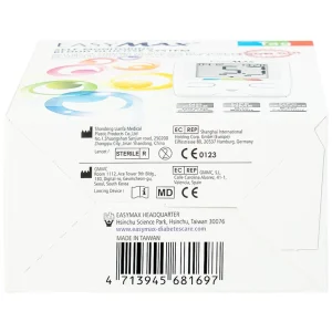 Combo 3 hộp que thử đường huyết Easy Max (25 que - Tặng máy do đường huyết Easy Max Tag)