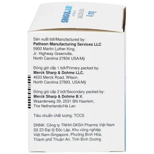 Thuốc Singulair 4mg Organon phòng và điều trị hen phế quản mạn tính (28 gói)