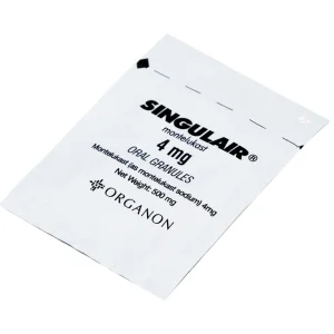 Thuốc Singulair 4mg Organon phòng và điều trị hen phế quản mạn tính (28 gói)