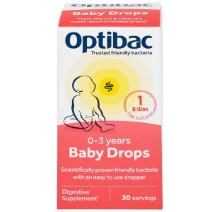 Dung dịch Baby Drops 10ml Optibac Probiotics bổ sung lợi khuẩn cho đường ruột, hỗ trợ tiêu hóa
