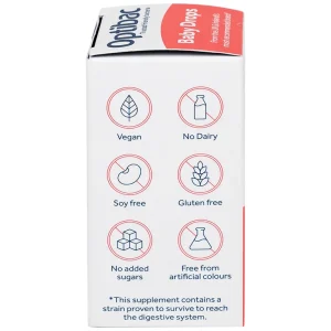 Dung dịch Baby Drops 10ml Optibac Probiotics bổ sung lợi khuẩn cho đường ruột, hỗ trợ tiêu hóa