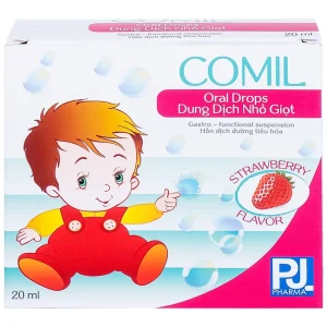 Dung dịch nhỏ giọt Comil PJ Pharma giảm rối loạn tiêu hóa, chướng bụng, đầy hơi, nôn trớ ở trẻ (20ml)