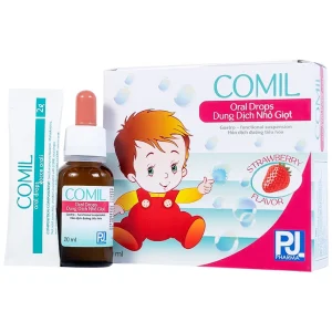 Dung dịch nhỏ giọt Comil PJ Pharma giảm rối loạn tiêu hóa, chướng bụng, đầy hơi, nôn trớ ở trẻ (20ml)