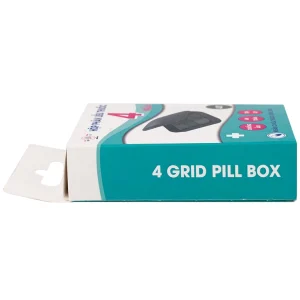 Hộp phân liều thuốc 4 ngăn A31 Duy Thành màu xanh