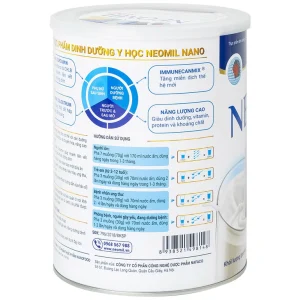 Sữa bột Neomil Nano Nafaco 900g bổ sung dưỡng chất cho người sau phẫu thuật, dưỡng bệnh (900g)