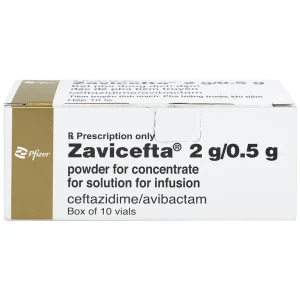 Thuốc Zavicefta 2g/0.5g Pfizer dùng trong nhiễm khuẩn ổ bụng, nhiễm trùng đường tiết niệu (10 lọ)