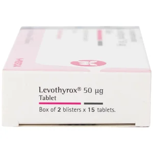 Thuốc Levothyrox 50µg Merck điều trị bướu giáp, suy giáp, ung thư giáp (2 vỉ x 15 viên)