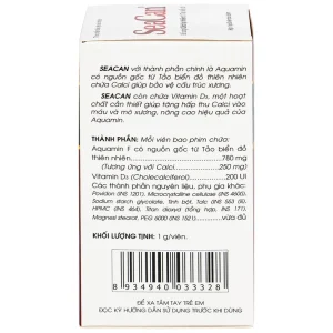 Viên nén Seacan Traphaco bổ sung Canxi và Vitamin D3 (60 viên)