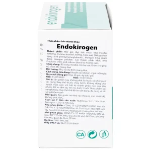 Bột uống Endokirogen 4g Nutrilinea bổ sung inositol, hỗ trợ sức khỏe cho phụ nữ trước khi mang thai (30 gói)