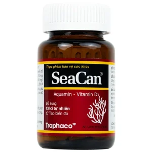 Viên nén Seacan Traphaco bổ sung Canxi và Vitamin D3 (60 viên)