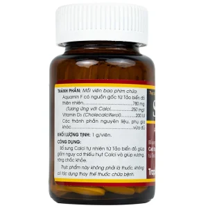 Viên nén Seacan Traphaco bổ sung Canxi và Vitamin D3 (60 viên)