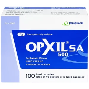 Thuốc OPXIL SA 500 Imexpharm điều trị các nhiễm khuẩn do các vi khuẩn nhạy cảm (10 vỉ x 10 viên)