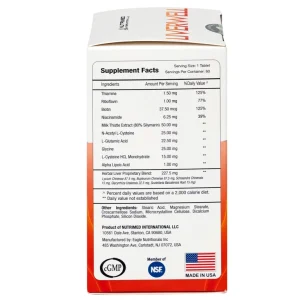 Viên uống Liverwell Nutrimed hỗ trợ giải độc gan giúp hỗ trợ giải độc gan, bảo vệ tế bào gan (60 viên)