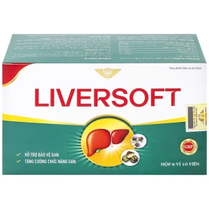 Viên uống Liversoft hỗ trợ bảo vệ gan, tăng cường chức năng gan (6 vỉ x 10 viên)