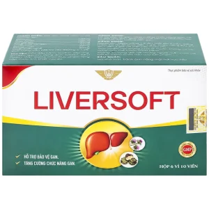 Viên uống Liversoft hỗ trợ bảo vệ gan, tăng cường chức năng gan (6 vỉ x 10 viên)