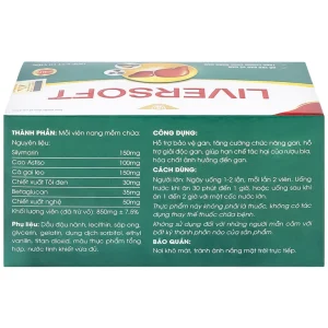 Viên uống Liversoft hỗ trợ bảo vệ gan, tăng cường chức năng gan (6 vỉ x 10 viên)