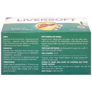 Viên uống Liversoft hỗ trợ bảo vệ gan, tăng cường chức năng gan (6 vỉ x 10 viên)