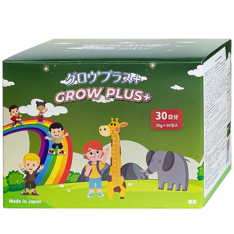 Dung dịch Grow Plus+ Makishokuhin hỗ trợ giúp trẻ phát triển thể lực và tăng cường sức đề kháng (30 gói)