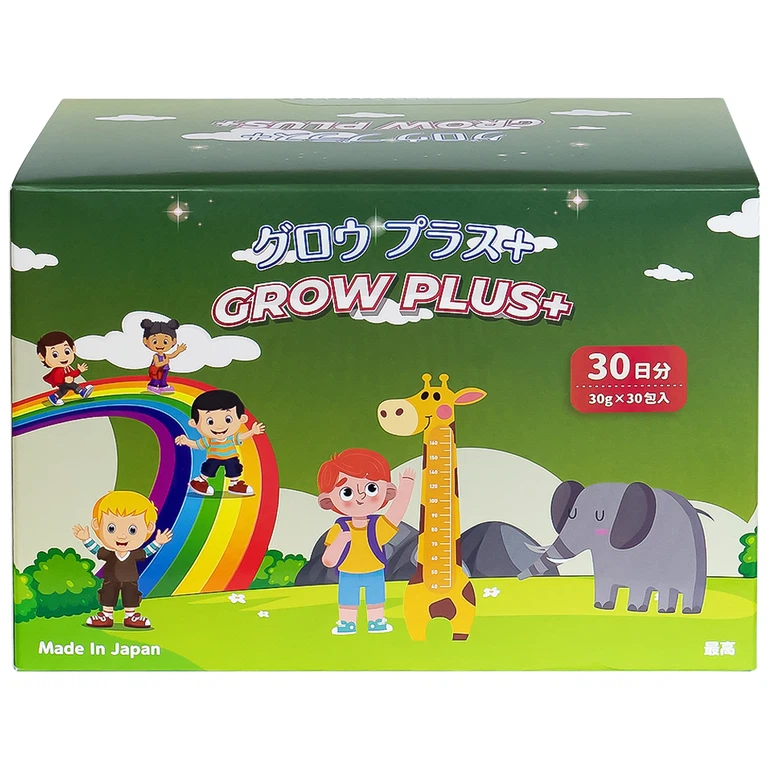 Dung dịch Grow Plus+ Makishokuhin hỗ trợ giúp trẻ phát triển thể lực và tăng cường sức đề kháng (30 gói)