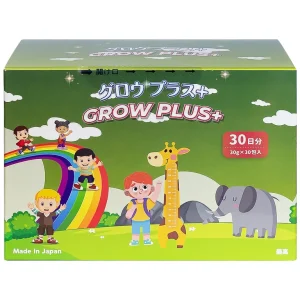 Dung dịch Grow Plus+ Makishokuhin hỗ trợ giúp trẻ phát triển thể lực và tăng cường sức đề kháng (30 gói)
