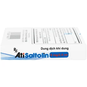 Dung dịch khí dung AtiSaltolin 5mg/2,5ml An Thiên điều trị chứng co thắt phế quản (1 vỉ x 5 ống)