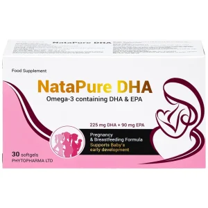 Viên uống Natapure DHA Phytopharma bổ sung DHA, EPA cho cơ thể (2 vỉ x 15 viên)