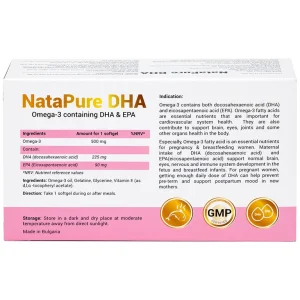 Viên uống Natapure DHA Phytopharma bổ sung DHA, EPA cho cơ thể (2 vỉ x 15 viên)