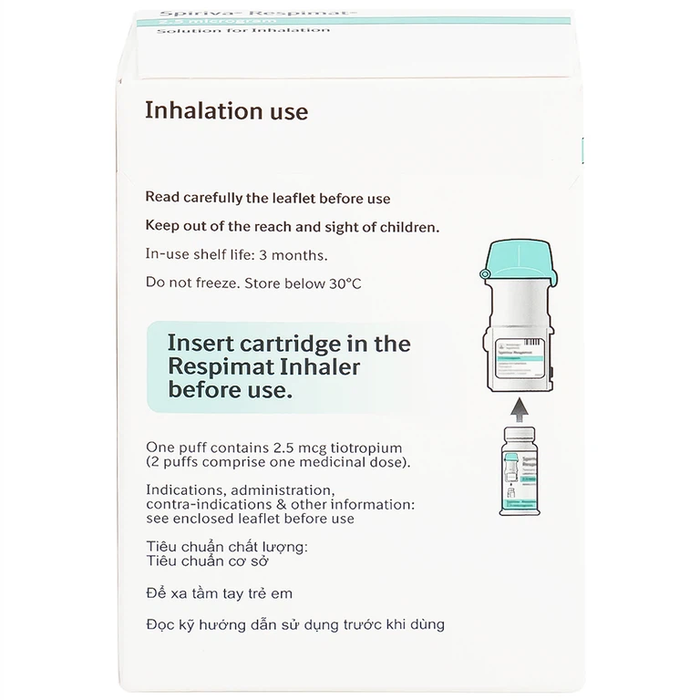 Bình xịt Spiriva Respimat Boehringer điều trị viêm phế quản mạn (60 liều)