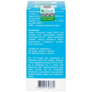 Xịt họng Dimao Pro Oral Spray D3 + K2 hỗ trợ bổ sung vitamin D và vitamin K2 cho cơ thể (25ml)