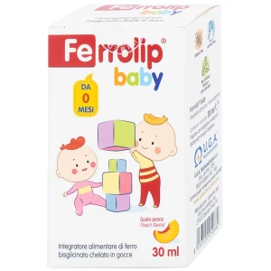 Dung dịch Ferrolip Baby InPharma SpA bổ sung sắt, giảm nguy cơ thiếu máu (30ml)