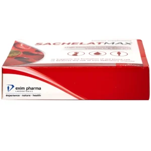 Viên uống Sachelat Max Haliphar Exim Pharma bổ sung sắt, hỗ trợ tăng khả năng tạo máu (2 vỉ x 15 viên)