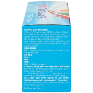 Nước uống thảo dược Saytauxe dùng trong trường hợp người đi tàu xe, người có nguy cơ say tàu xe (10 chai x 30ml)