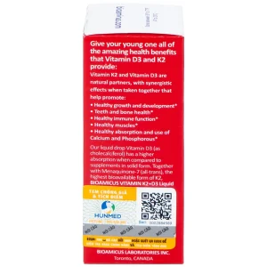 Dung dịch Biomicus For Infants And Children Vitamin K2 And D3 hỗ trợ tốt cho xương, răng của bé (10ml)