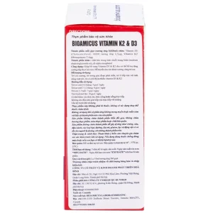 Dung dịch Biomicus For Infants And Children Vitamin K2 And D3 hỗ trợ tốt cho xương, răng của bé (10ml)