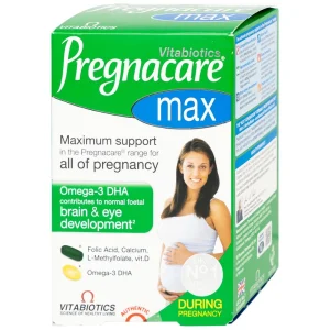 Viên uống Pregnacare Max Omega 3 DHA Vitabiotics cung cấp vitamin và khoáng chất cho phụ nữ mang thai (84 viên)