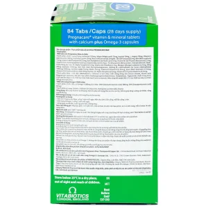 Viên uống Pregnacare Max Omega 3 DHA Vitabiotics cung cấp vitamin và khoáng chất cho phụ nữ mang thai (84 viên)