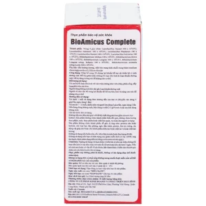 Dung dịch Bioamicus Complete 10ml hỗ trợ cải thiện hệ vi sinh đường ruột, giảm rối loạn tiêu hóa (10ml)