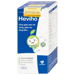 Siro Heviho Thái Minh giảm đau rát họng, giảm ho, long đờm (100ml)