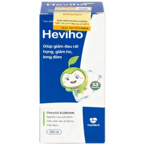 Siro Heviho Thái Minh giảm đau rát họng, giảm ho, long đờm (100ml)