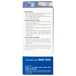 Siro Heviho Thái Minh giảm đau rát họng, giảm ho, long đờm (100ml)