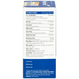 Siro Heviho Thái Minh giảm đau rát họng, giảm ho, long đờm (100ml)