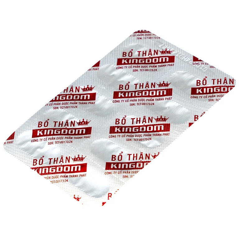 Thuốc Bổ thận Kingdom Hgsg Pharma bồi bổ cơ thể, trị các chứng thận dương suy, lãnh cảm (3 vỉ x 10 viên)