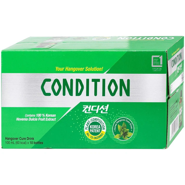 Thực phẩm bảo vệ sức khỏe Condition hỗ trợ giải độc gan, giải rượu (100ml)