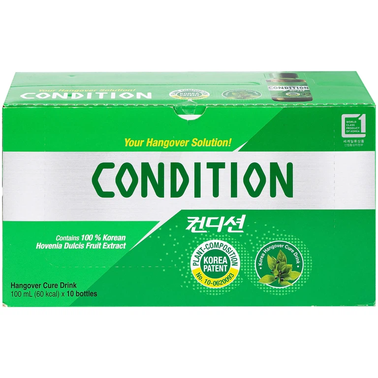 Thực phẩm bảo vệ sức khỏe Condition hỗ trợ giải độc gan, giải rượu (100ml)
