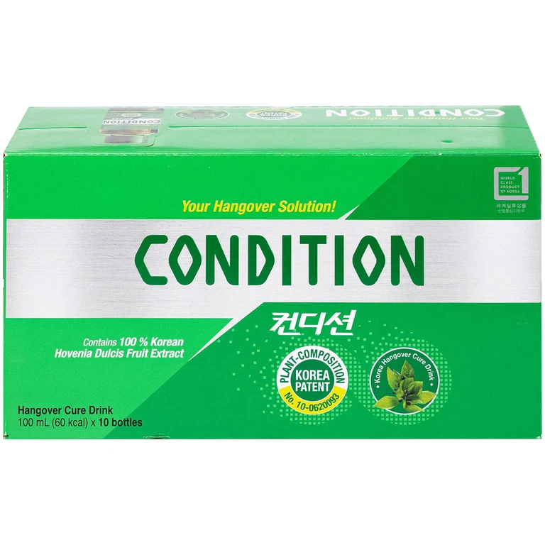 Thực phẩm bảo vệ sức khỏe Condition hỗ trợ giải độc gan, giải rượu (100ml)
