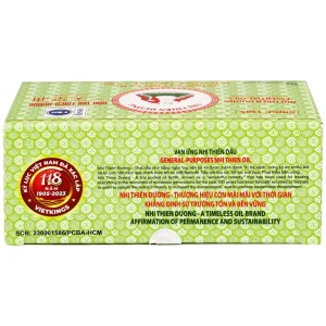 Dầu Nhị Thiên Đường 1.5ml dùng khi bị cảm mạo phong hàn, sổ mũi (10 chai)