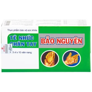 Viên uống Tê Nhức Chân Tay Bảo Nguyên tăng cường lưu thông khí huyết (3 vỉ x 10 viên)
