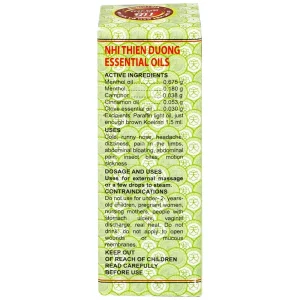 Dầu Nhị Thiên Đường 1.5ml dùng khi bị cảm mạo phong hàn, sổ mũi (10 chai)