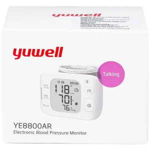 Máy đo huyết áp điện tử cổ tay Yuwell YE8800AR cảnh báo rung nhĩ, ngăn ngừa đột quỵ